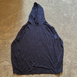 navy blue men’s hooded long sleeve